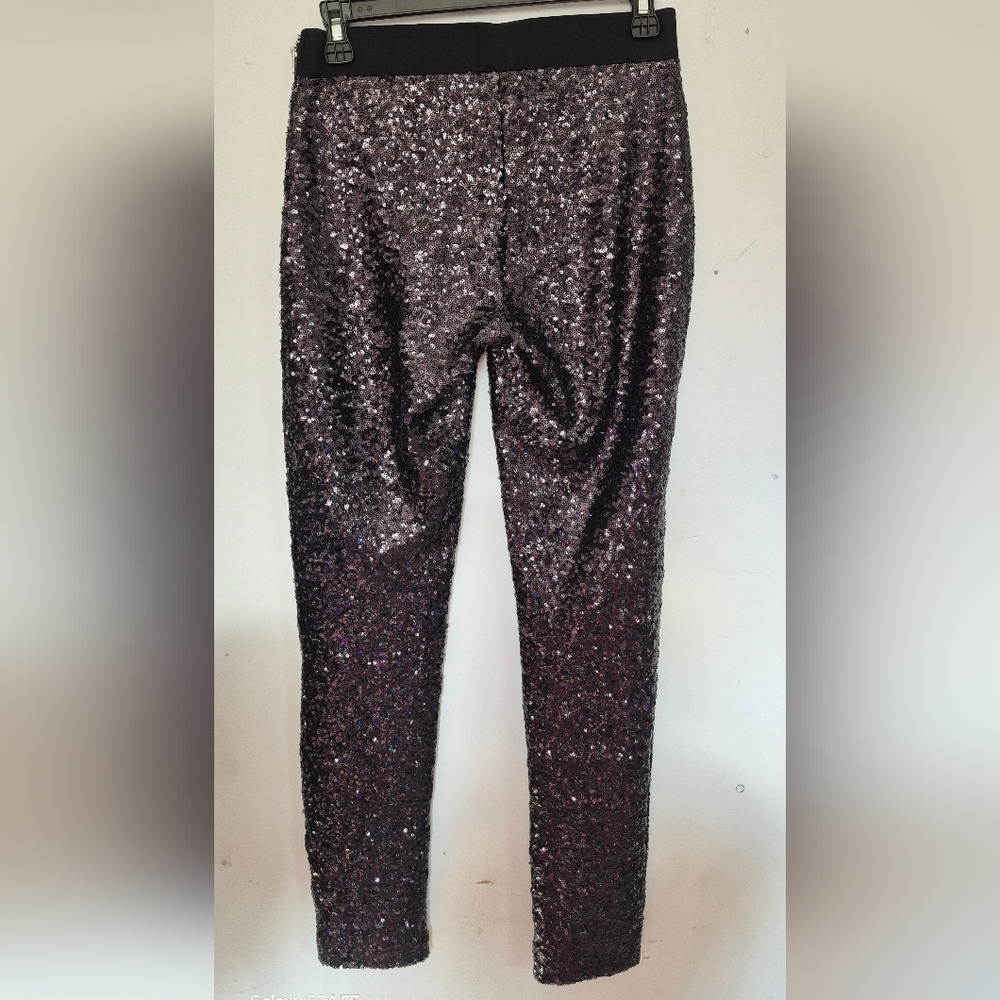 GAP Sequin Pants in Black and Purple